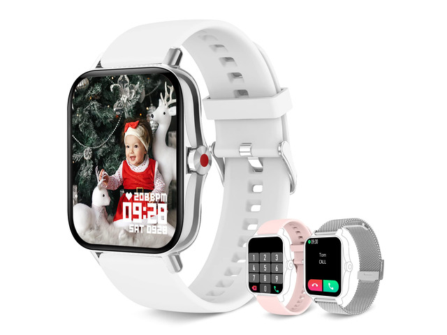 Smart Watches for Women(Answer/Make Call), Smart Watch for Android Phones iPhone, 1.7' HD Full Touch Screen Waterproof Watches Fitness Tracker with...