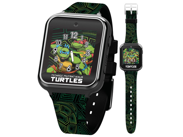 Teenage Mutant Ninja Turtles Kids Smart Watch with Selfie Camera, Video Recorder, Games, Stopwatch, Alarm, Calculator, and Calorie Counter Fits...