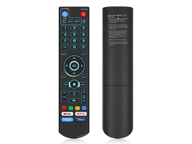 Backlight Voice Remote Control Replacement Compatible for vSeeBox V5 Pro,3 Pro, V3 Plus