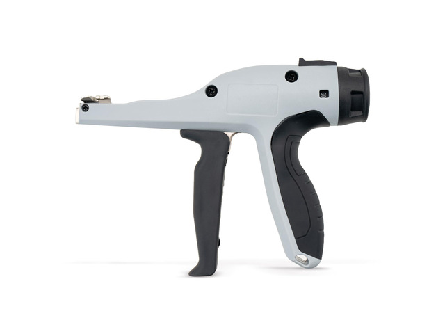 Low-Impact Cable Tie Gun for Plastic & Nylon Zip Tie, Replace Panduit GTS-E, Ergonomic Zip Tie Gun with Adjustable Tension, 16-Position Knob, Flush...