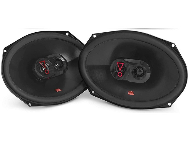 Pair of Stage3 9637F 6' X 9' Three-Way Car Audio Speaker No Grill Bundle