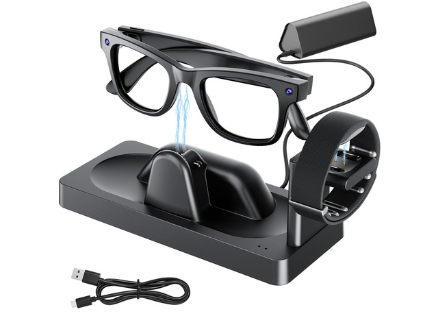 Charging Dock for Meta RayBan Display & Neural Band Smart Glasses Accessories 3-in-1 Dock, One-stop Charging. Smart chip + Fast charging....