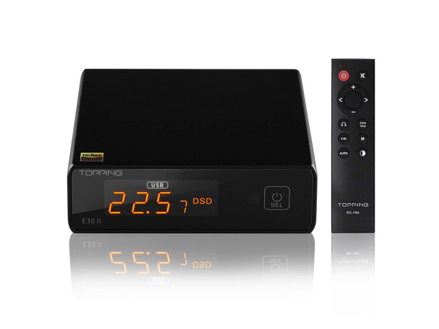 Topping E30 II DAC Preamp Audio Decoder- 2xAK4493S Hi-Res XMOS XU208 DAC 32Bit/768kHz DSD512 DSD Direct Mode for USB/Coax/Opt Inputs RCA HiFi...