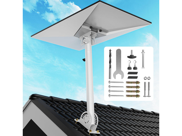 Starlink Gen 3/4/4X Mount Kit, 360° Heavy Duty Adjustable Pivot Mount, for eave, Wall, Roof Mount and Pole Mount Compatible with Starlink V3/V4...