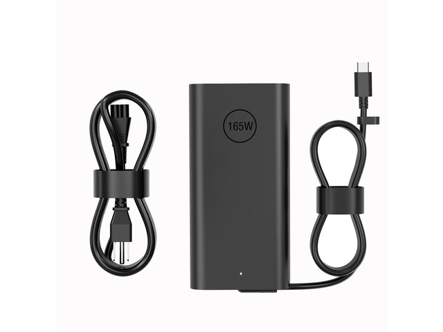 165W GAN USB C Laptop Charger Compatible with Dell Precision 5680 5690 3580 for Pro Max 16 18 M9TG5 DA165PM2103581 XPS 17 15 9730 9720 Latitude...