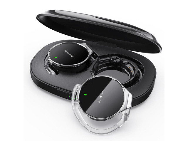 Open Ear Headphones Bluetooth 5.4, Sport On Ear Headphones Wireless, Water-Drop Shaped Noise Cancelling Clip On Headset Bluetooth with Long Battery...