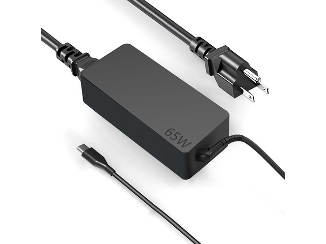 USB C 65W Laptop Charger Compatible with Lenovo Thinkpad X1 X13 T14 T15 T480s T580s ADLX65YDC2A ADLX65YLC2D Yoga 7i 9i C930 C940 Chromebook C330...
