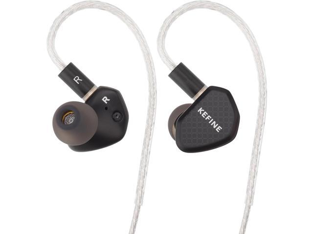 Kefine Klean 10mm DLC Diaphgram Dynamic Driver Earphones, 1DD in-Ear Monitor Headphones, HiFi Wired IEM Earbuds with Dual Interchangeable Nozzles...