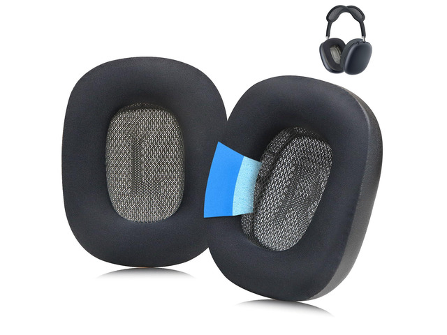 Ear Cushions for AirPods Max 1 & 2 Over-Ear Headphones,Cooling Gel Earpads Covers Cups Pads with Memory Foam and Ice Silk Cloth-Black