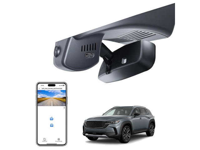 4K Dash Cam Custom fit for Mazda CX-50 2025 2026(Model B) UHD 2160P Video, OEM Look, Free App & Wifi, GPS, 64GB Card