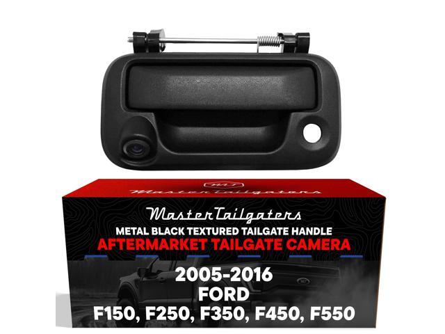 Black Metal Tailgate Handle with Backup Camera Replacement for Ford F150 F250 F350 F450 F550 (2005-2016) IP68 Waterproof Parking Grid Lines...