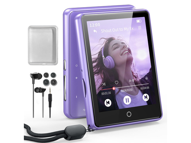32GB MP3 Player with Bluetooth 5.3 Auto Reconnect, Zinc Alloy Frame Built-in Speaker & White Noise, 2.8' Touchscreen, 48H Battery, Resume...