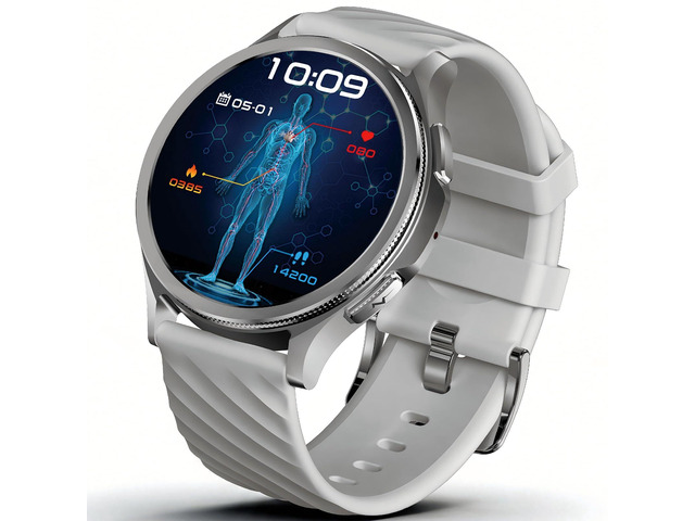H16 Smart Watch for Men Women Adults,1.43' AMOLED Fitness Tracker with Bluetooth HD Call,24/7 HRV,Heart Rate,SpO2,Blood Pressure,Sleep Stress...