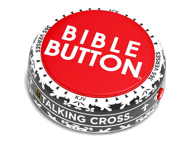 Bible Button 365 Uplifting KJV Verses Faith Based Gifts - Christian Gifts for Men - Bible Gifts for Woman - Bible Verse Gift
