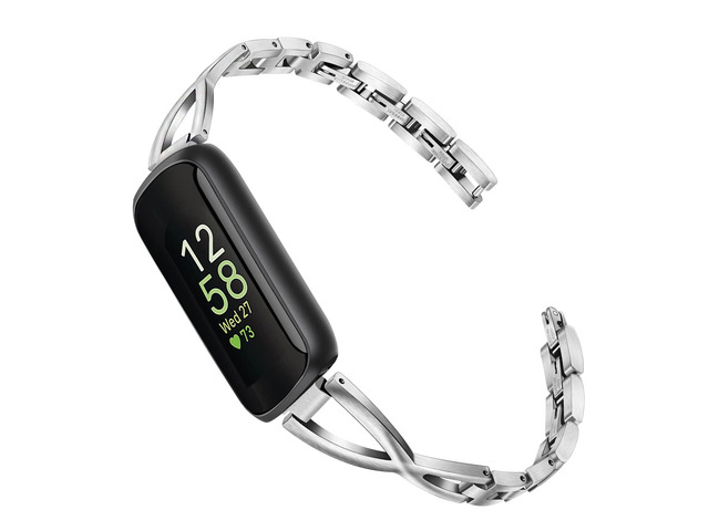 Band for Inspire 3 Women, Stainless Steel Watchband Jewelry Strap for Fitbit Inspire 2 / HR