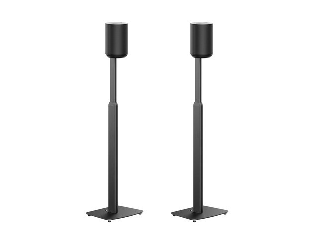 Adjustable Floor Stand for Sonos Era 100, SL, Pair, Black Height adjustable floor stands for Sonos Era 100, 100 SL, and Era 300, Adjust from...