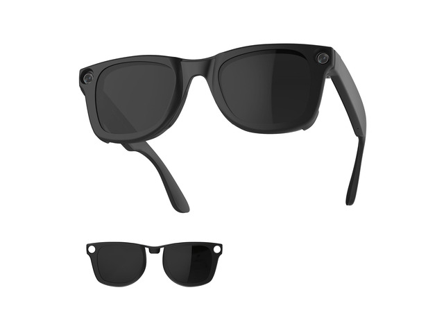 HiBloks Polarized Clip for Ray-Ban Meta Wayfarer RW4008/RW4012 Large 53-22 Matte Black Frame Discoloration Clip-on for Rayban Meta Gen 2 Smart...