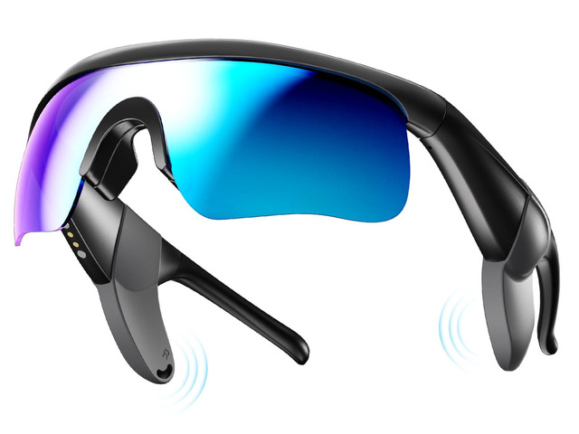 Bluetooth Audio Sunglasses: Polarized UV400 with Speakers Polarized UV400 lenses with open-ear speakers and Bluetooth audio for driving, workouts...
