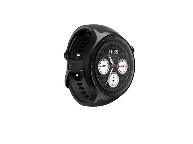 Moto Watch, OLED 1.4' Display, Bluetooth 5.3, Moto AI, Round, Silicone Black Band, Built-in GPS, Waterproof, for Android Devices (Volcanic Black)
