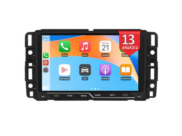 8' Touch Screen Car Radio for Chevy Silverado Tahoe GMC Sierra 2007-2013 Silverado 1500 2500 3500 Radio Android Stereo with CarPlay Android Auto...