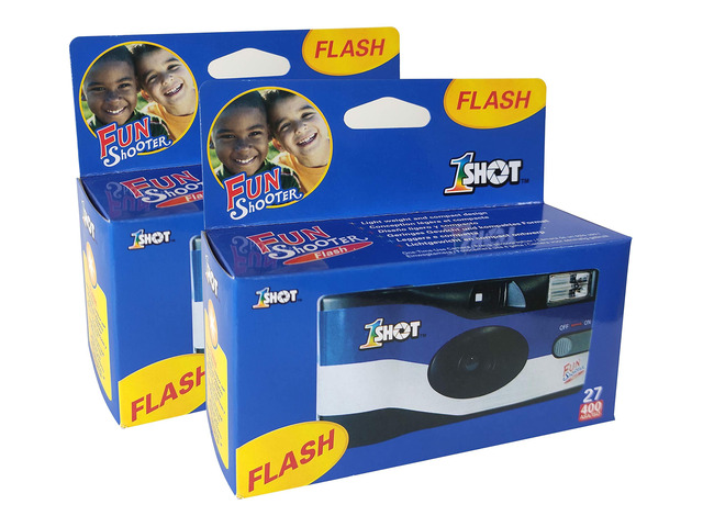 Disposable Camera 35mm One-Time-Use Camera Single Use Camera with Flash ASA/ISO 400 Color Film 27 Exposures Film Camera Disposable for Party,...