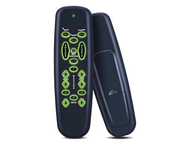 Adjustable Bed Replacement Backlit Remote Control for Leggett and Platt Basis C3, for Lifestyles S-Cape E95 Adjustable Bed (Black)