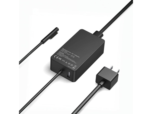 65W Surface Pro Charger Compatible with Microsoft Model 1769 1943 1706 1963 1950 1800 1625 1876 1958 1866 1724 1796 1735 Surface Pro 11, 10, 9,...