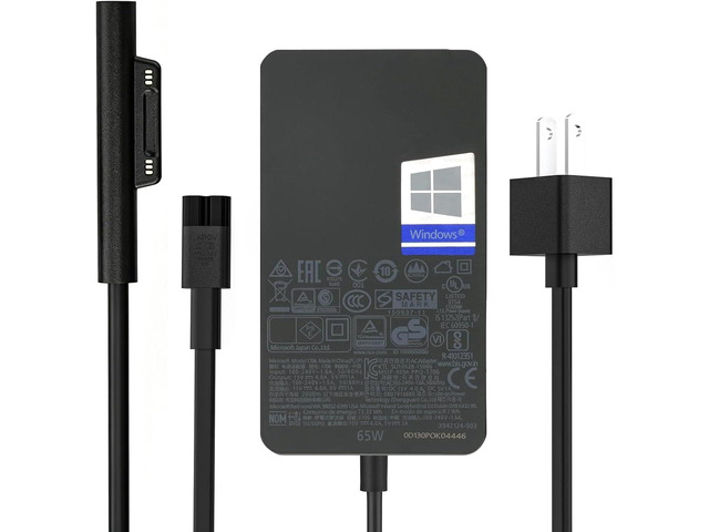 65W Surface Pro Charger for Microsoft Surface Pro 3-12, Surface Laptop 1-7, Surface Book 1-3, Surface Go/Surface LaptopGo 1-4, Surface Laptop Studio