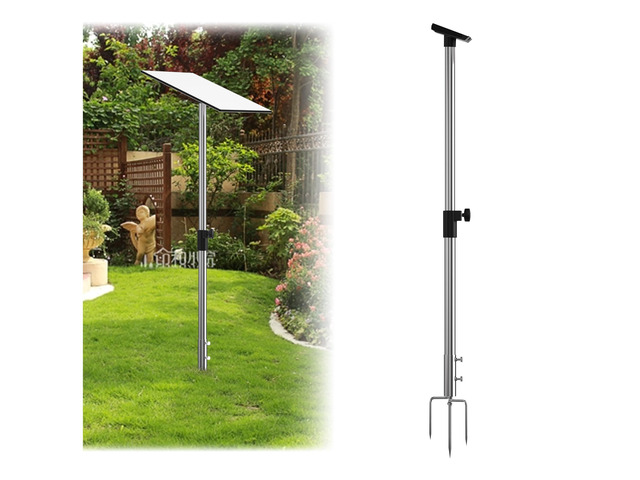 Starlink Gen 3 Pole Mount Kit,Stainless Steel Ground Stand 4.6ft Adjustable 360° rotating, 3-prong stabilizer, pipe adapter included, heavy-duty...