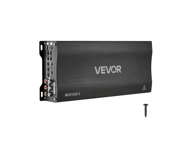 5 Channel Car Audio Amplifier Bridgeable Class D Full Range Amp Max Power 4 x 100W @ 4 Ohm / 4 x 200W @ 2 Ohm + Sub 1 x 500W @ 4 Ohm / 1 x 1000W @...