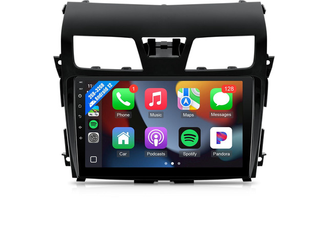 Car Stereo for Nissan Altima Teana 2013-2015 Radio Replacement with Wireless CarPlay Android Auto, 10.1'' Touch Screen Built in Bluetooth GPS...