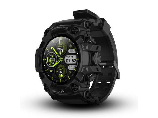 Delta Smartwatch for Men, Tactical Rugged Smart Watch, IP69K Water + Dust Resistant, 380mAh 21-Day Battery, Bluetooth Calling, Operates -15F to...