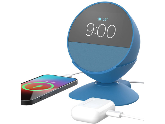 Charging Stand for Echo Spot with USB-C and USB-A Charging Ports for Multiple Devices, Echo Spot Stand Charging Station for iPhone Cellphones and...