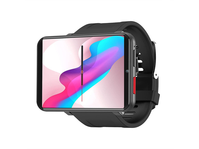 4G Smart Watch 2.86 Inch Screen Android 7.1 1GB+16GB 5MP Camera 2700mAh Battery Smartwatch for Men (Black, 1GB 16GB)