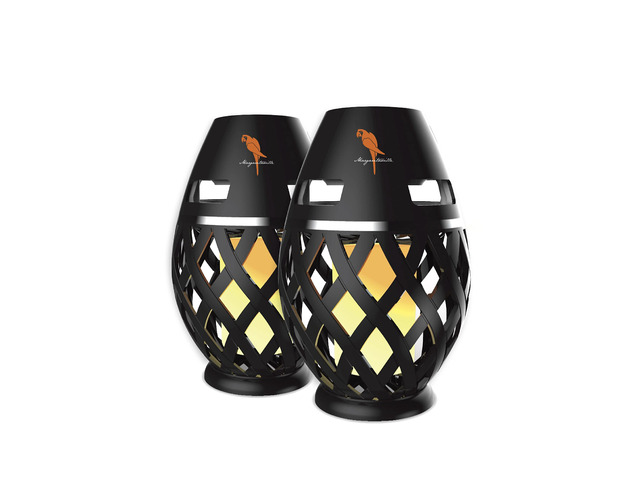 Margaritaville Tiki Torch - Waterproof Bluetooth Speaker, Portable Party Speaker with Flickering LED Lights, Perfect for Travel, Parties, Yards,...