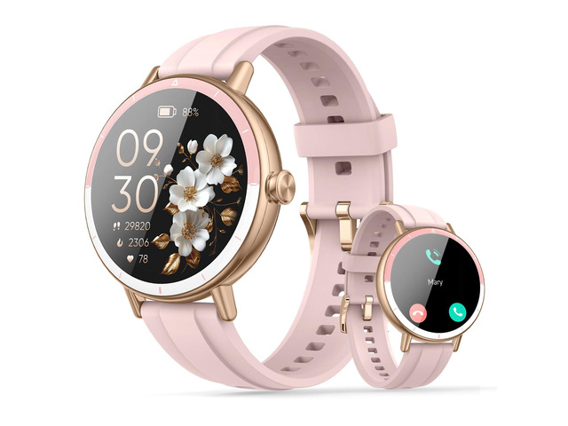Smart Watches for Women, 1.27' HD Fitness Tracker with Bluetooth Calls(Answer & Make) IP68 Waterproof Smartwatch Compatible IOS/Android, 100+ Sport...