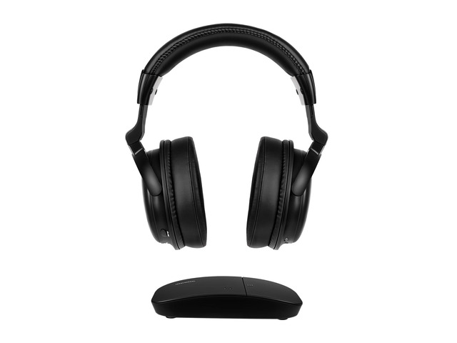 TV Headphones Wireless for Seniors with Transmitter, 3 Tone Modes with Clear Dialog, RF & Bluetooth Headphones for TV Watching, Zero Audio Delay,...
