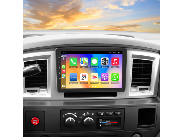 9' Android 13 Car Radio for Dodge Ram 1500/2500/3500 (2006-2008), Dodge Durango (2005-2008), Jeep Grand Cherokee (2005-2009) 4GB RAM + 64GB ROM...