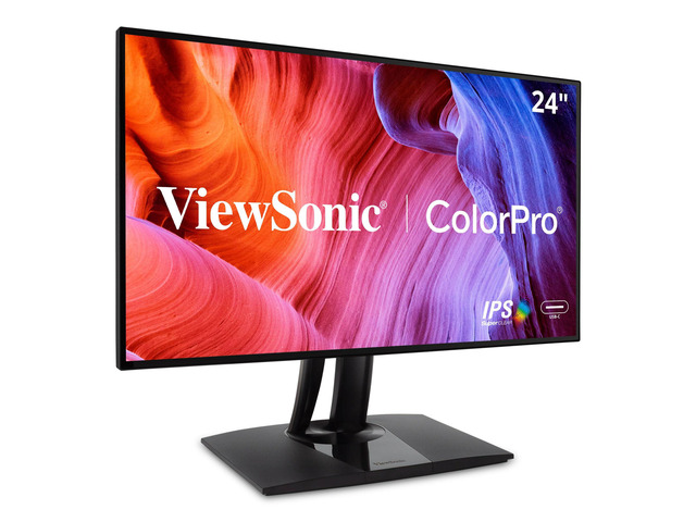 VP2468A 24 Inch 1080p ColorPro Monitor, IPS Display with 100% sRGB and Pantone Validated for Professional Photo Editing, Advanced Ergonomics, 65W...