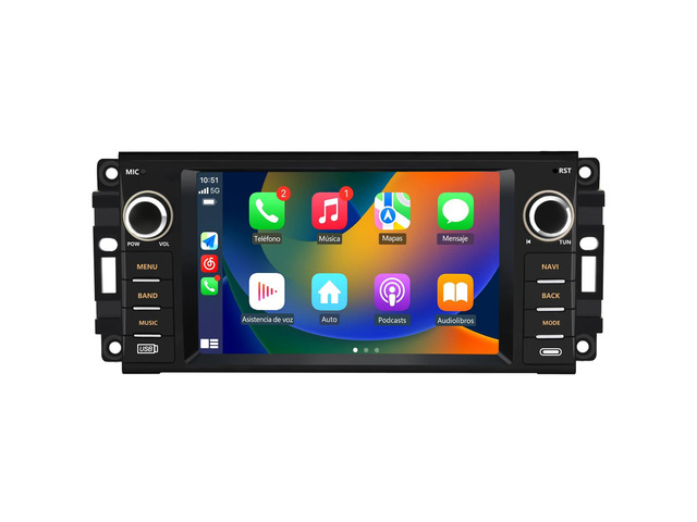 Car Radio Stereo for Jeep Wrangler JK 2007-2018,Android 13 Touch Screen Wireless CarPlay Android Auto Bluetooth GPS 2+32G Head Unit with FM DSP