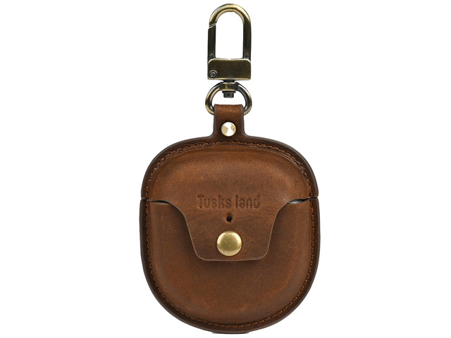 Earbuds Case for Bose QuietComfort Ultra 1st/2nd & Earbuds II Genuine leather case attaches to bags or belt loops for easy everyday carry during...