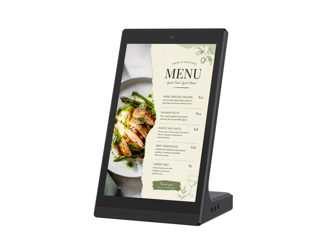 10.1 Inch Android Digital Signage Display, Tabletop Touchscreen Kiosk, Countertop Digital Menu Board with WiFi USB, Desktop Advertising Screen for...