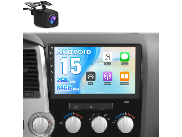Car Stereo Radio for Toyota Tundra 20072013 Toyota Sequoia 20082018 10.1 Touchscreen 2GB+64GB Wireless CarPlay & Android Auto Backup Camera...