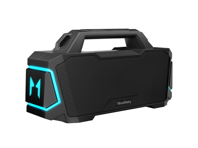 80W Portable Bluetooth Speaker, Loud Bass, IPX6 Waterproof, Black Workshop, tailgate, RV, projector nights, fishing trips, boat deck, cookouts,...