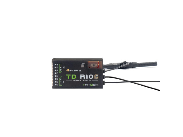 TD R10 Triple Antenna Compatible with 900Mhz and 2.4Ghz 10 Channel Low Latency Signal and Long-Range Receiver