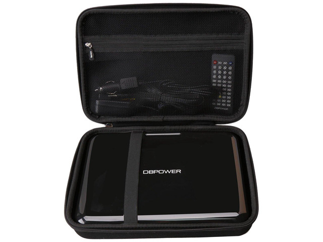 Case Compatible with DBPOWER 11.5' / 12' Portable DVD Player, Hard Storage Bag for Accessories -Black (Case Only)