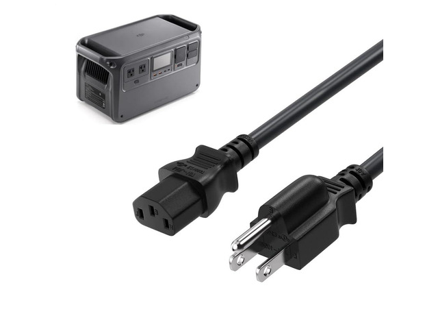 Power Station Charging Cable Cord for EF EcoFlow Delta 2,Delta 2 Max,Delta pro Portable Power Station Solar Generator Pro Power Cord 3 Prong AC Cable
