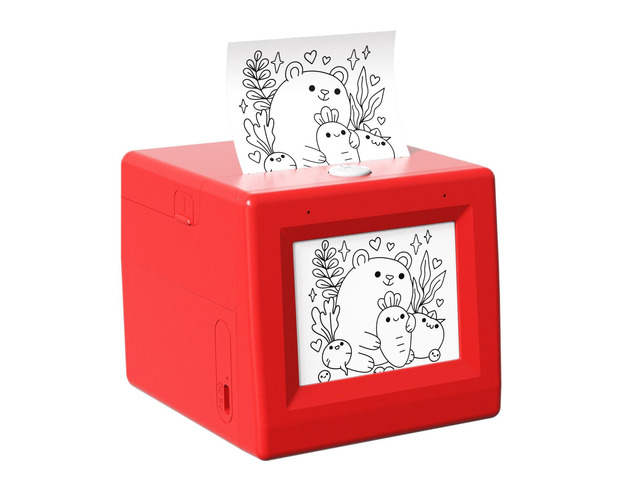 Smart AI Voice Sticker Maker Machine,Mini Sticker Printer for Kids, Inkless Portable Thermal Sticker Printer Box with Photo Printing, DIY Label...
