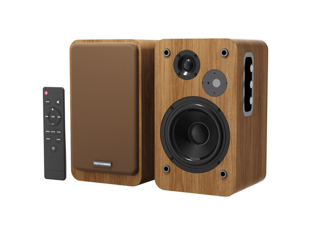 Powered Bookshelf Speakers - Studio Monitor Bookshelf Speakers 36W RMS - Active Bookshelf Speakers,BT 5.4 Wireless Speakers USB Digital Audio...