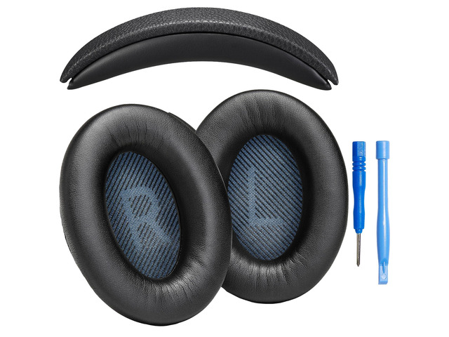 SoundLink AE2 Ear Pads and SoundLink AE2 Headband Cushion Compatible with Bose SoundLink Around-Ear 2 (AE2) Headphones (Black). Seamless DIY Fit ...
